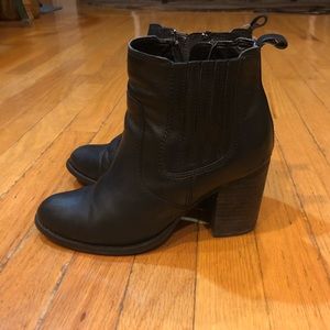 Black Booties 2.5 inch heel